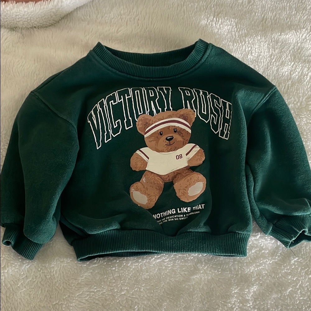 Zara girl Green Sweatshirt